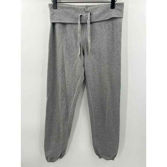 lululemon athletica Pants - Lululemon Pants Womens Gray Size  Foldover Waist Cuffed Joggers Yoga Lounge